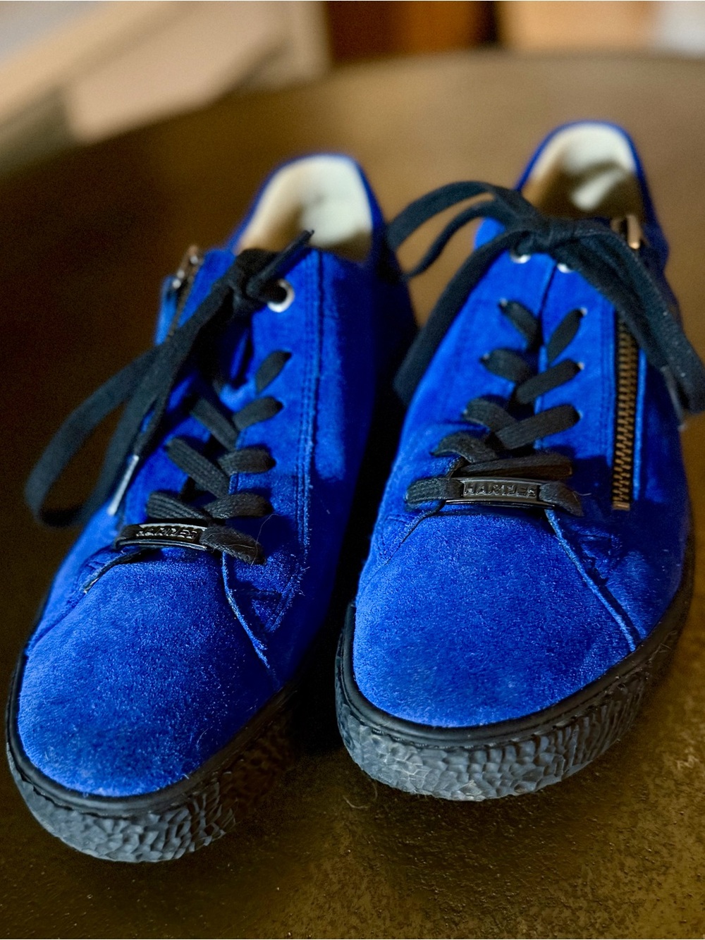 Hartjes Cobalt Blue Suede Comfort Sneakers – Size UK 6.5 / 8.5-9 US.